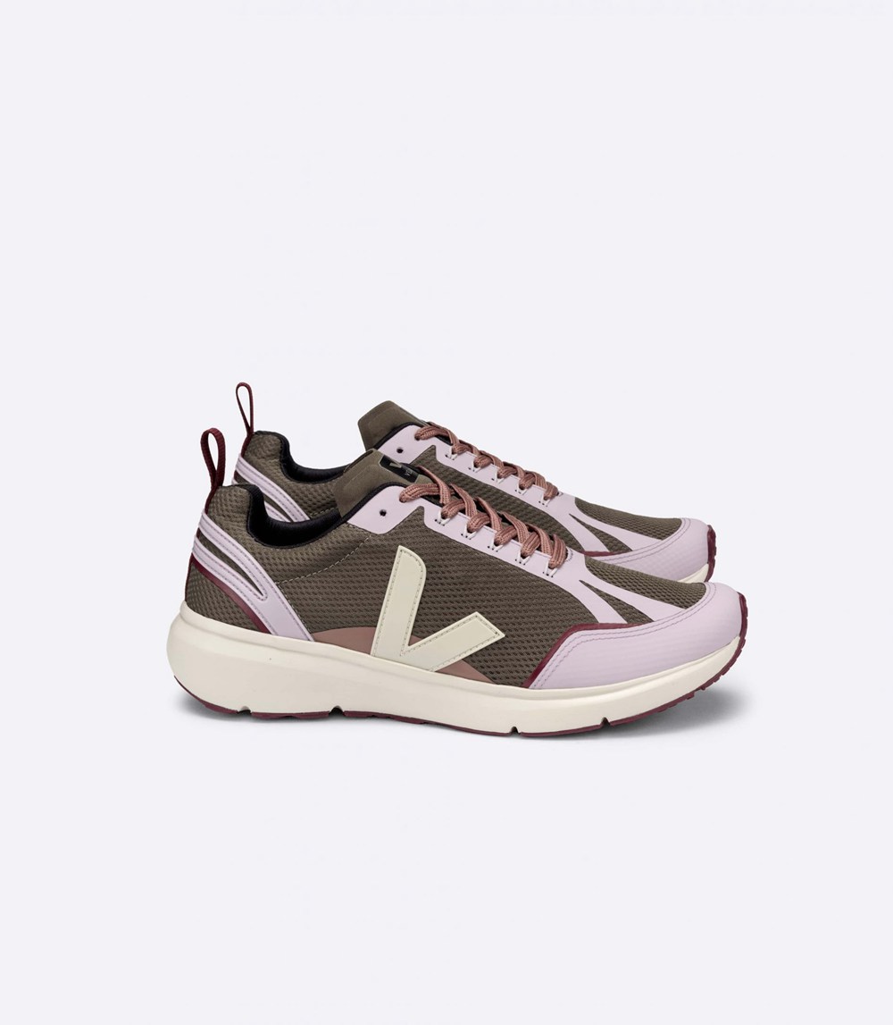 Veja Trainers Womens Olive/Pink - Condor 2 Alveomesh - UEOJ-18523